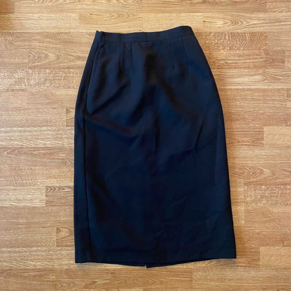 Black Worthington wool skirt